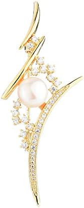 Pearl Brooch Broches Jewelry For Women Fashion Christmas Gifts Wife Mom Girlfriend, Anniversary Birthday Fine Jewelry Gifts for Her
