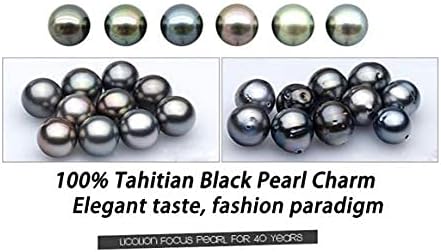 NONNYL Tahitian-Black-Pearl-Necklace for Women Wife Her Birthday Jewelry
